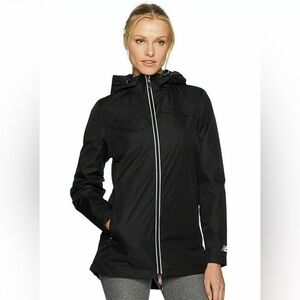 New Balance - Outdoors Dobby Anorak Jacket - Black with Pink Accents